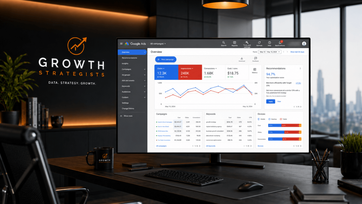 Optimización avanzada de campañas y analítica en tableros de Google Ads